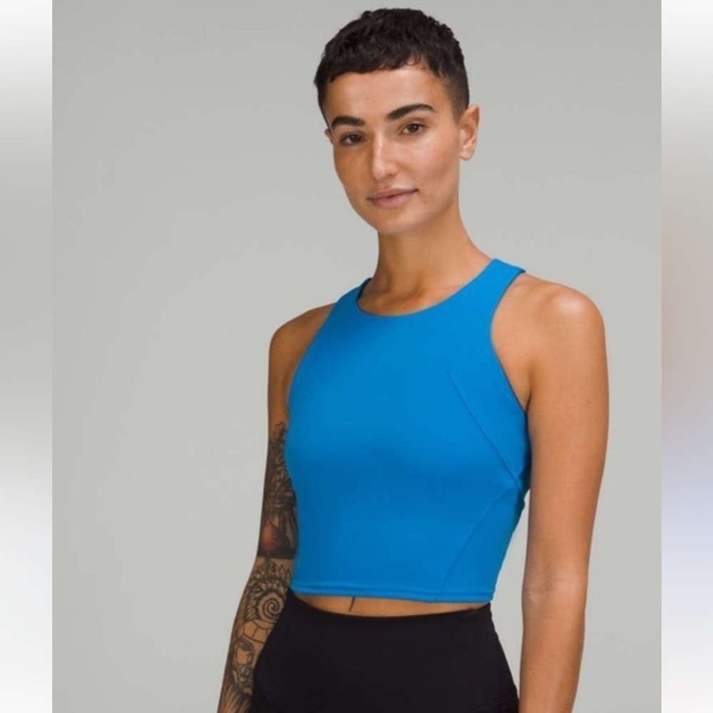 Women Lululemon Invigorate Training Tank Top Turquoise Tide  Size 4